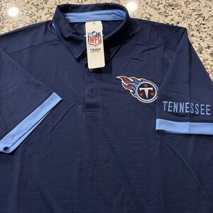 NEW Men’s NFL TENNESSEE TITANS Golf Polo Shirt Sz L
